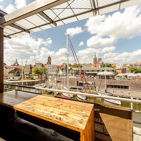 Hochwertige Apartments Im Stralsunder Hafen Buitenkant foto